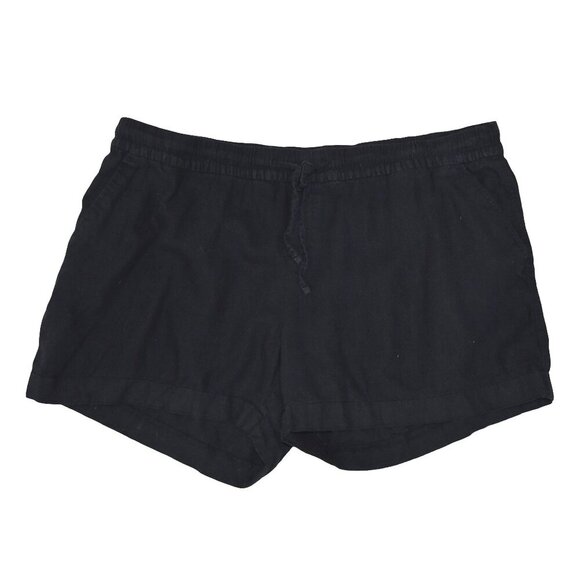 Old Navy Black Shorts Size XL Linen Blend Casual Cozycore Breathable - Picture 2 of 7
